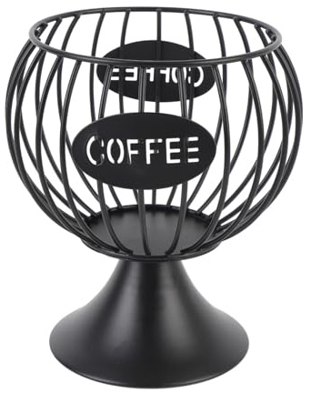 Moderno Organizer per Cialde di caffè, Cestello Portaoggetti di Grande capacità per Tazza K, Mantiene le Cialde Sicure e Facilmente Accessibili, Porta Cialde di caffè in Filo