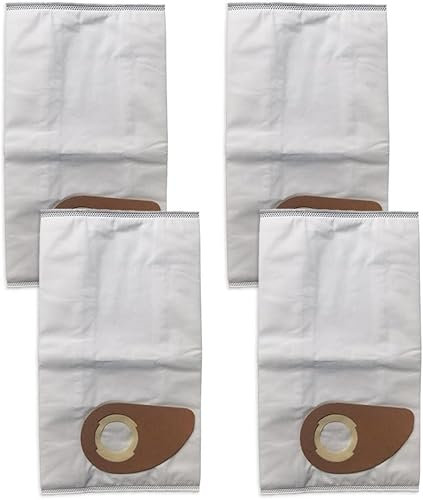YUETTYY Lot de 4/10 sacs à poussière de rechange pour aspirateur Nilfisk Buddy II 12 18 12L 18L/INOX - 81943048 - Sacs filtrants en polaire (lot de 4)