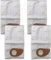 YUETTYY Lot de 4/10 sacs à poussière de rechange pour aspirateur Nilfisk Buddy II 12 18 12L 18L/INOX - 81943048 - Sacs filtrants en polaire (lot de 4)