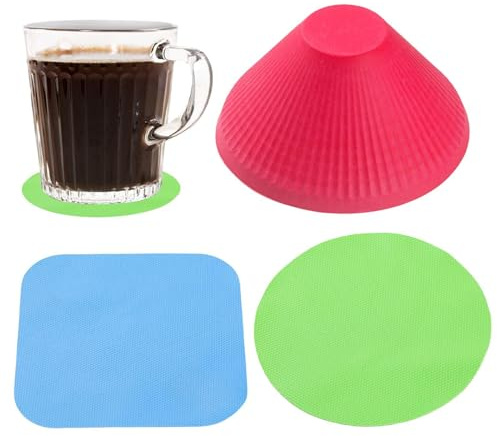 Glasöffner Greifer Pads, Gummi Glasöffner, Gummi-Glasöffner-Greifer, Wärmeisoliert Rutschfest Greifer-Pads, 3 Stück Anti-Rutsch-Glasöffner, Gummigreifer, Flaschendeckelöffner