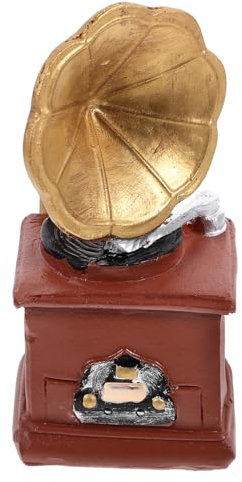 GETAJGHSD Mini Di Grammofono, Fonografo In Miniatura, Mini Ornamento Per La Casa, Piccolo Grammofono, Fonografo Per Casa Delle Bambole, Accessorio Per Fonografo, Di Fonografo Per Casa Delle