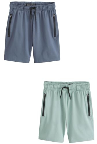 NEXT Jungen Leichte Sport-Shorts im 2er-Pack 98-182
