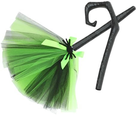 Abaodam Escoba De Bruja Halloween Desmontable Decoración De Fiesta Accesorio De Bruja