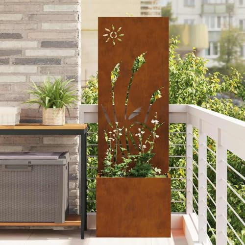 Générique Jardinier avec Panneau Décoratif Rouillé 50 x 140 cm,Maison & Jardin,Décorations,Œuvres d'art,Affiches, reproductions & œuvres Graphiques,Marron,11.55 KG,876433