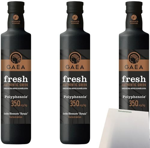 usy Bundle für Gaea Fresh Natives Olivenöl Extra 3er Pack (3x500ml Flasche) + usy Block