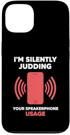 Silently Judging Speakerphone Usage Case for iPhone 13