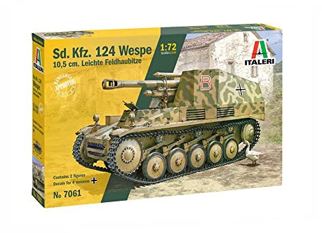 Italeri 510007061 - Sd.Kfz.124 Wespe, 10.5 cm, Maßstab: 1:72