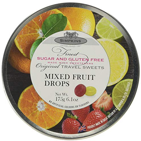 Simpkins Sugar Free Mixed Fruit Travel Sweets, 175 g