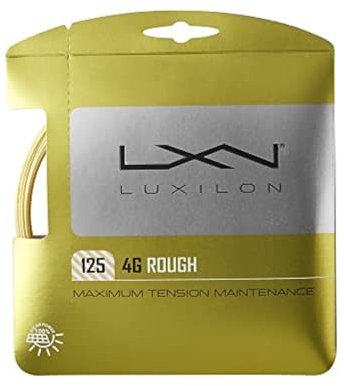 Luxilon WRZ997114 Corda da Tennis 4G Rough, 12.2 m, Unisex, Colore Oro, 1.25 mm