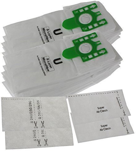 10 Pack of U Type Vacuum Cleaner Dust Bags Compatible with Miele U Type S7210, S7260, S7280, S7580, S7510, S7000