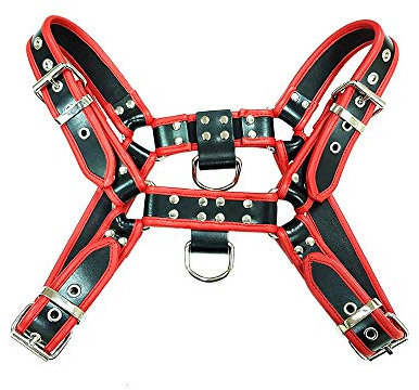 Rouge Kleidungsstücke klein schwarz/rot O.T Geschirr mit 2D-Ringe