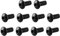 sourcing map M5x 12mm Knopfkopf Innensechskantschraube Schwarz 50Stk