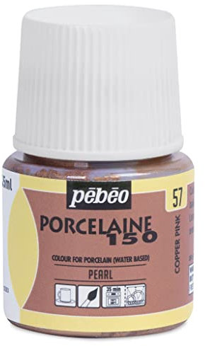 Pebeo Porcelaine 150 Oven Bake Wash Resistant Paint 45ml (Copper Pink)