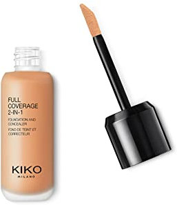 KIKO Milano Full Coverage 2-In-1 Foundation & Concealer 10 - N 40 | 2-In-1-Foundation Mit Concealer, Hohe Deckkraft