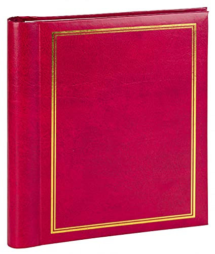 Album photo autocollant – Personnalisez votre album photo avec des photos de différentes tailles – Facile à remplir et durable – Idée cadeau pour la famille et les amis (rouge, 40 pages, 20 feuilles)