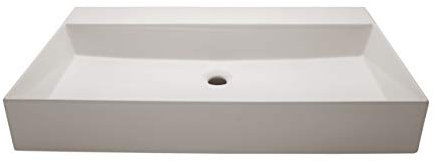 Azzurra Keramik Waschtisch Modell Elegance Squared weiß glänzend 81x45x12,5cm