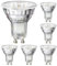 ledscom.de 6 Stück GU10 LED Leuchtmittel, PAR16, weiß (4000 K), 2,1 W, 206lm, 118°, Reflektorspiegel (silber)