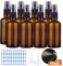 O-Kinee Flacon Vaporisateur Vide Verre Ambré 8 pcs Pulvérisateurs Le Conteneur Cosmétique Avec Brouillard de Pulverisateur Fine, Pour Huiles Essentielles, Aromathérapie, Parfums, Pharmaciens (50ml)