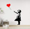 CrazyShirt Wandtattoo - Girl with Balloon - Banksy (Ausichtung nach Links, 160 x 110 cm)
