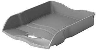 HAN Briefablage Re-LOOP, 6 STÜCK, 100% recycled, Dokumentenablage, Briefkorb, Briefhalter, Papierablage, bis Format DIN A4/C4, 10298-991, dunkelgrau