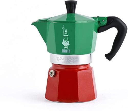 Bialetti Moka Express 3 tazze (Italia- Multicolor): Made in Italy
