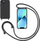 GoodcAcy Handykette Handyhülle für iPhone 13 Mini,Smartphone Necklace Hülle mit Band Schutzhülle mit Kette zum umhängen Halskette Flüssig Silikon Case für iPhone 13 Mini,Schwarz