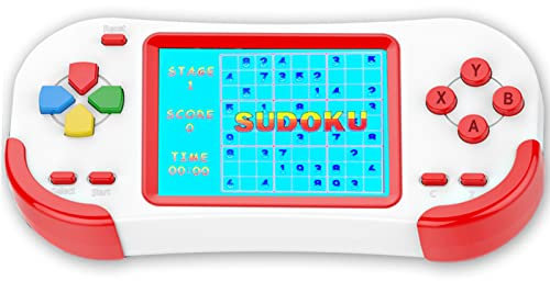 Bornkid Retro Handheld Spielkonsole für Kinder Tragbare Spiele Konsolen Eingebaut in 218 Klassische Alte Schule Video Spiele 3.0 Mini Arcade (Red)