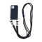 Emlivi Mobile Phone Lanyard Case for iPhone 11, Necklace Case with Nylon Shoulder Strap, Liquid Silicone TPU Phone Case with Lanyard, Stylish Crossbody Protective Case for iPhone 11, A-Black