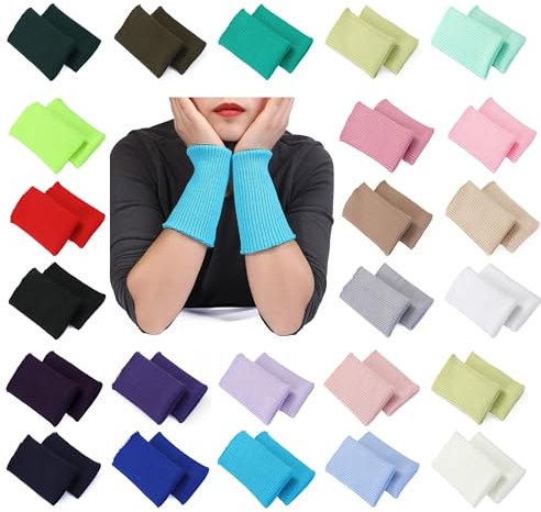 Gestricktes Rippbündchen Stretch-Rippen Stoff Nahtlose Bündchen,Rohrrippen pro Meter oder Paar. Revamp Manschette, von Neotrims | Turquoise, 1 Pair (2 Pieces)