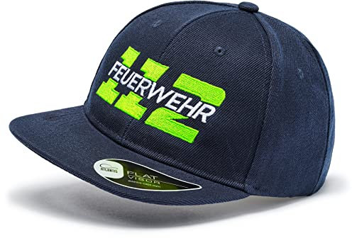 minifan Kinder Feuerwehr Cap : Feuerwehr 112 - Basecap Kinder Kappe Feuerwehr-Auto Jungs Cap Kappe Cappy Jungen Mütze Kinder Kappi (Navy)
