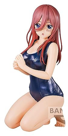Banpresto Co., Ltd. The Quintessential Quintuplets Movie – Celestial Vivi – Miku Nakano School Style Ver. Statue, 12 cm