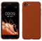 kwmobile Handyhülle für iPhone SE 2022 Hülle/iPhone SE 2020 / iPhone 8 / iPhone 7, für iPhone SE Hülle - Schutzhülle für kabelloses Laden - Case in Rusty Orange