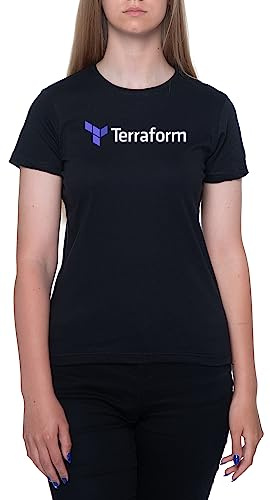 Dark Terraform Software Developer Women's T-Shirt with Short Sleeves and Round Neck Black Women, nero, XXL