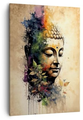 ARTTOR Bilder auf Leinwand 50x70 cm Wandbild Sonstige Kultur - 6188 | Vertikal Klein Wanddekoration Wohnzimmer Schlafzimmer Wandkunst Wanddeko Wand Kunstdruck Küche Wall Decor ARTTOR