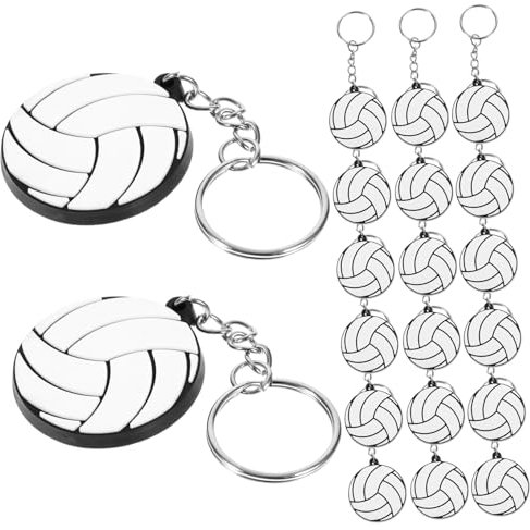 Milisten 20 Pièces Porte-clés Portatif Petits Ballons De Volley à Lancer à La Porte-clés Ornements Porte-clés Ballon De Sport Grand Porte-clés Décor Boucle Pendentif Pvc Volley-ball