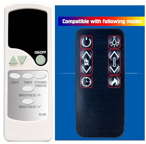 XINJISHIMIN Replacement Remote Control for Real Flame 4099 Electric Fireplace Infrared Quartz Space Heater