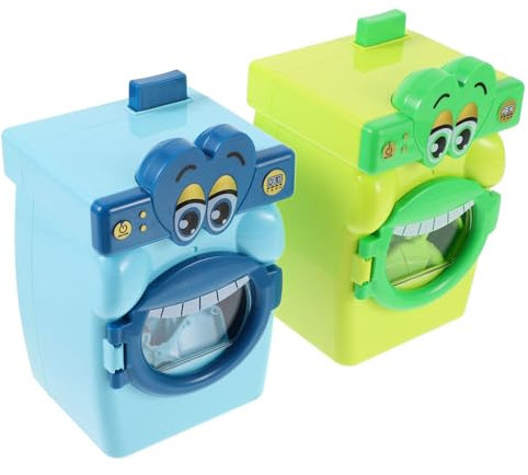 NAMOARLY 1 Set mini lavatrice la famiglia fa finta di giocare a un giocattolo lavatrice manuale per giocattoli per bambini Modelli finto giocattolo per lavatrice giocattolo educativo