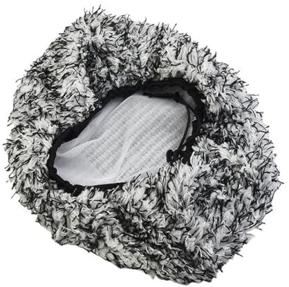 CGEAMDY Car Wash Brush Cover, Particularly Paint-Friendly Car Wash Brush Cover, Ultra Soft and Absorbent Car Wash Cleaning Brush Cover, Replacement Head Covers of Cars wash Brushes(Black)