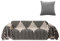 SHANNA Sofa Decke üBerwurf, Multifunktionaler Couch üBerwurf, Weicher und Bequemer Tagesdecke Sofa, Gestreifte SofaüBerwurf Decke, Sofaschutzbezug (180 X 260cm, Graue Streifen)