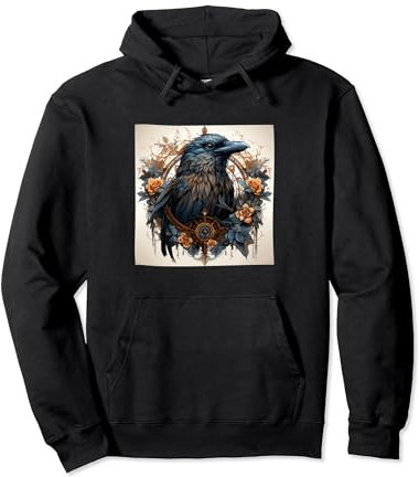 Raven Flowers Dreamcatcher-Grafik Pullover Hoodie