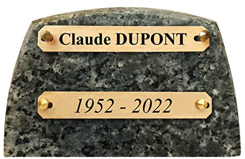 Plaque funéraire granit