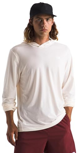 The North Face Men's Adventure Sun Hoodie - Light & Breathable Jacket with UPF 40+ Sun Protection & 3-Piece Hood, White Dune, XX-Large