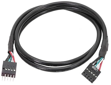 xbiez Motherboards 9Pin Extension Cable USB Internal Motherboards Header Cable for Various Mainboard Model for DIY Enthusiasts