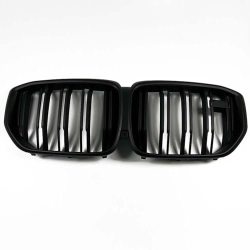 Auto Front Niere Stoßstange Grill Facelift Für BMW G05 LCI X5 2023 2024 Glanz Schwarz Kühlergrill Mit Kamera Loch Zubehör,Matt Black
