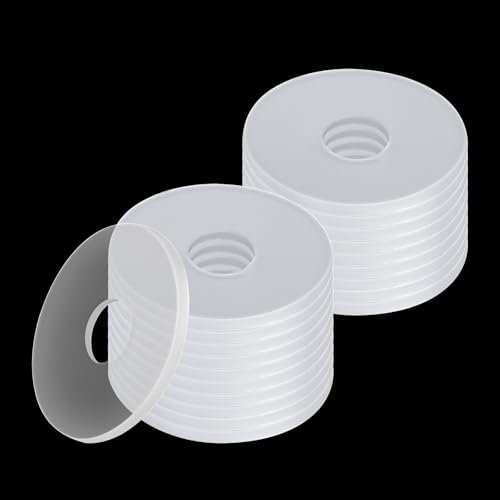 50 PCS Clear Plastic Washers 3/4 Inch Plastic Washers Spacers Flat Washer Nylon Washers Transparent Flat Washer Gasket for Wear Tear on Glass Shower Door Bathroom Towel Bars