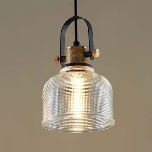 KOSILUM – Pendelleuchte Glocke, transparentes Glas – Vela – Licht warmweiß Beleuchtung Wohnzimmer Schlafzimmer Küche Flur – 1 x max 40 W – E27 – IP20