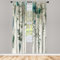 ABAKUHAUS Verde Salvia Tenda a Pannello Set di 4, Arte di Foresta Fantastica e smorzata, Trattamento della Finestra per Stanza e Camera da Letto, 150 cm x 175 cm, Guscio d'uovo Grigio Ottanio