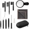 Hearing Aid Cleaning Kit, 12pcs Hearing Aid Cleaning Tools Include Hearing Amplifier Brush Magnifier Ventilation Rod Screwdriver Case Hearing Aid Accessories for Headset Earbuds Earphones