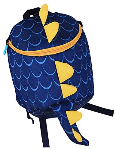 Laptop Bag 14 Inch Ladies Rucksack Bags For Women School Starts Season Cute Fashion Dinosaur Print Child Student Zipper School Bag Water Proof Nylon School Bags For Girls Age (Dark Blue, One Size)