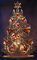 3D Schwibbogen LED Tanne mit Kugeln, 72cm x 38cm Ratags - Handwerkskunst aus dem Erzgebirge